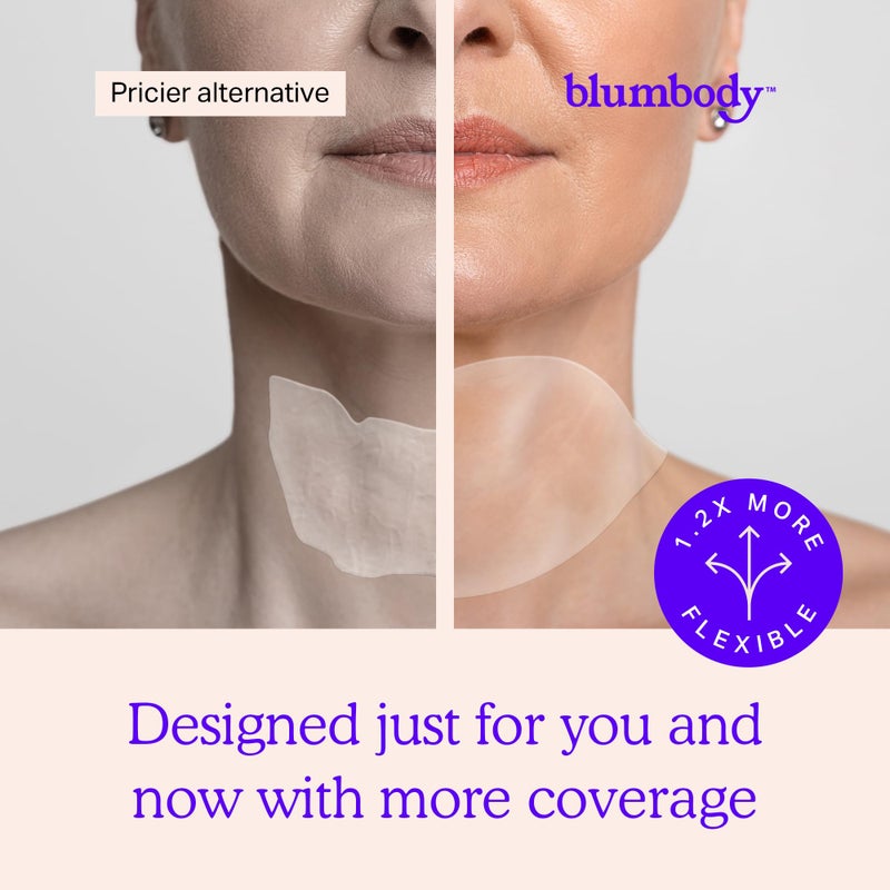 BLUMBODY Neck Wrinkle Patches â€“ Anti-Wrinkle Silicone Patches for Skin Firming, Tightening â€“ Reusable Overnight Pads â€“ Anti-Aging Crepe Erase Pads â€“ Neck, DÃ©colletÃ© (1-Month Supply) - Image 4